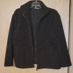 KIM ROGERS Curly Wool Fleece Jacket Size M
